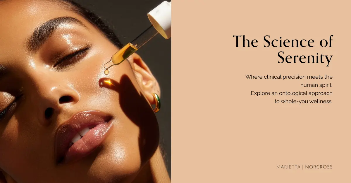 1. Image Alt Tag (Focus: SEO & Accessibility) Physician-led clinical skin restoration and ontological wellness featured image for The Maxim Clinic Marietta.